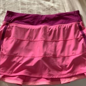 Pink Lululemon skirt skort size 10.